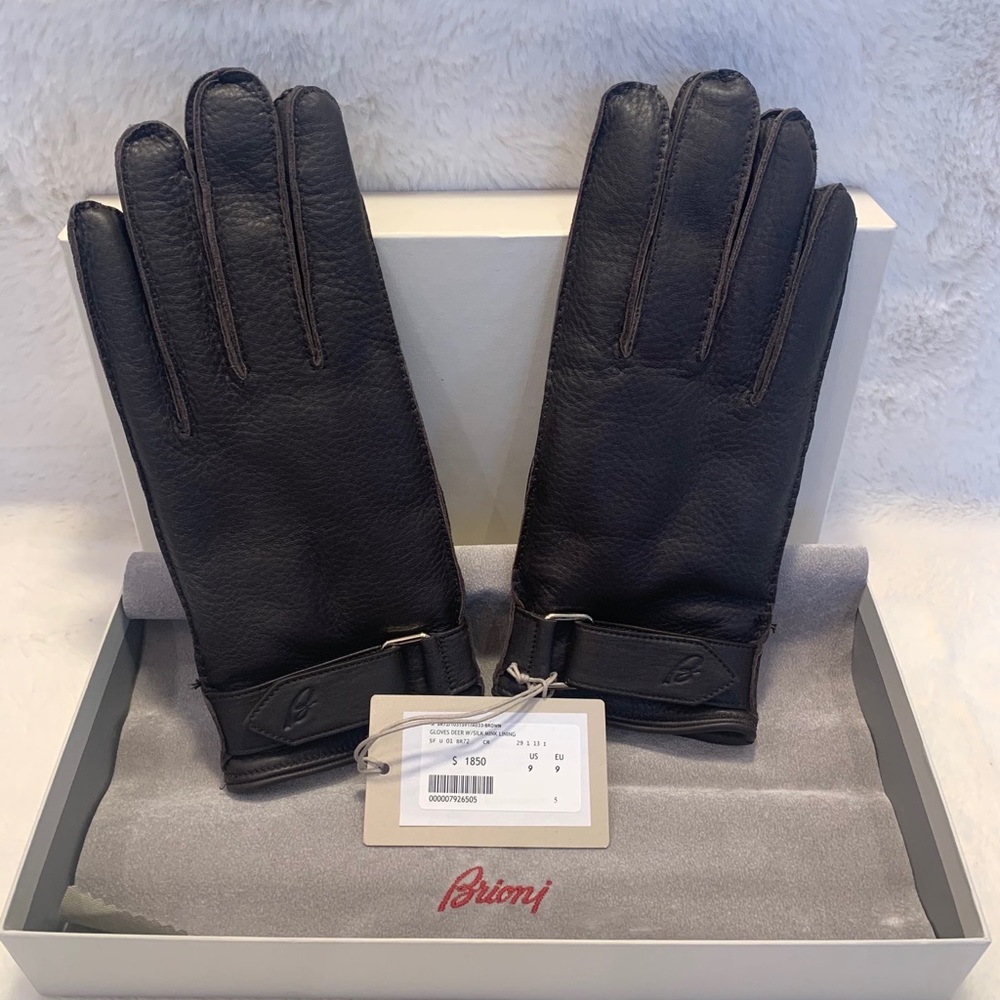 Brioni Men’s Leather Gloves